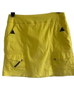 Jamie Sadock Bright Yellow Pull-On Stretch Skorts Size 8
